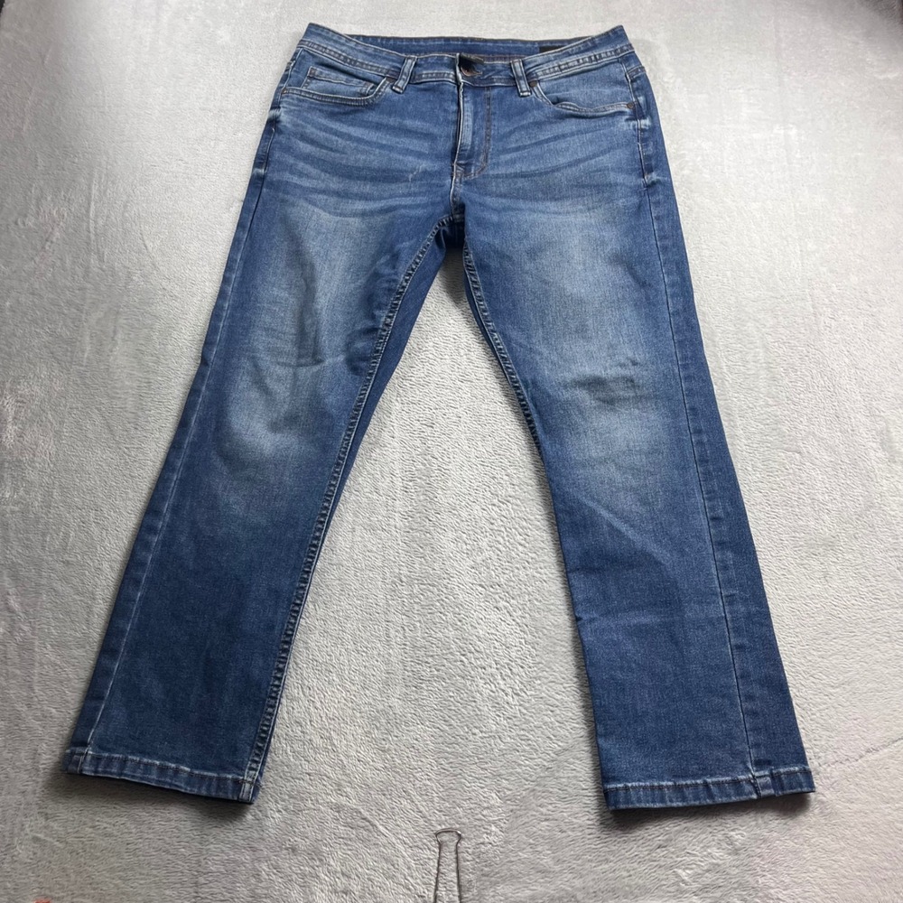 The Perfect Jean NYC Men Slim Fit Medium Wash Blue Denim Jeans 32x28 JUSTINAMR28